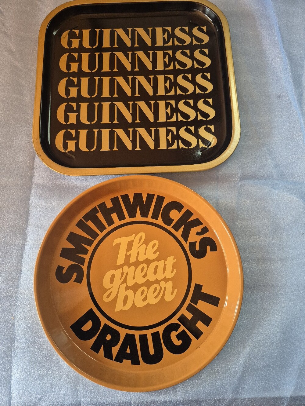 Guinness Black and Gold Retro Bar Trays